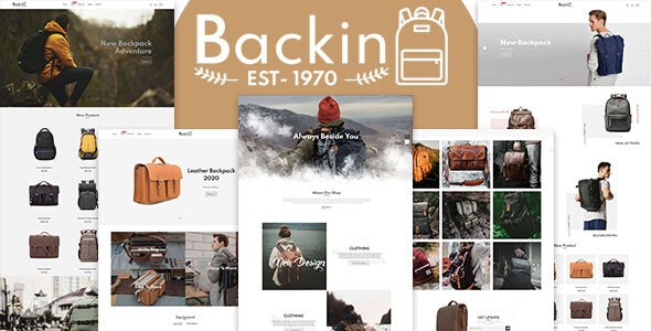 Backin - Bags And Backpack Modern Shopify Theme Backin - Bags And Backpack Modern Shopify Theme