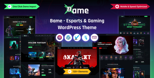 Bame - eSports and AI Gaming WordPress Theme Bame - eSports and AI Gaming WordPress Theme