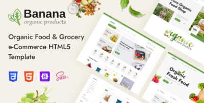 Banana - Organic Food HTML5 Template