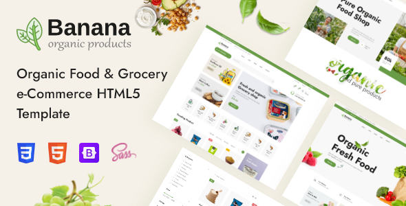Banana – Organic Food HTML5 Template Banana – Organic Food HTML5 Template