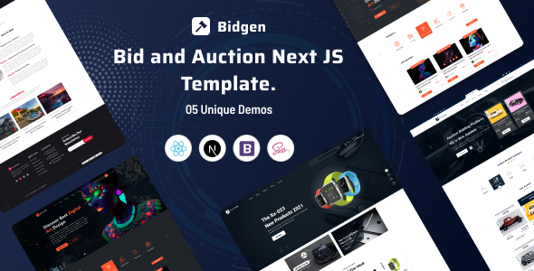 Bidgen - Multivendor Bidding React Next Js Template Bidgen - Multivendor Bidding React Next Js Template