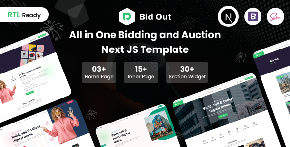 Bidout - Bid and Auction Multivendor Next.js Template + RTL Bidout - Bid and Auction Multivendor Next.js Template + RTL