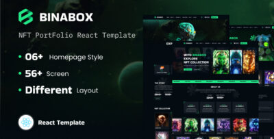 Binabox - NFT Portfolio React Template