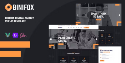 Binifox - Digital Agency Services Vue JS Template