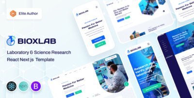 Bioxlab - Laboratory & Science Research React Next js Template