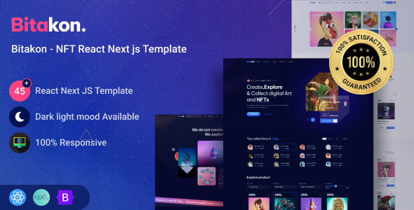 Bitakon || NFT Marketplace React Next js Template Bitakon || NFT Marketplace React Next js Template