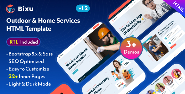Bixu - Outdoor & Home Services Bootstrap 5 Template Bixu - Outdoor & Home Services Bootstrap 5 Template