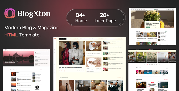BlogXton - Modern Blog & Magazine HTML Template BlogXton - Modern Blog & Magazine HTML Template