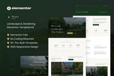Blooma - Landscape & Gardening Elementor Template Kit