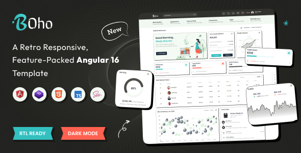 Boho - Angular 21 Admin Dashboard Boho - Angular 21 Admin Dashboard