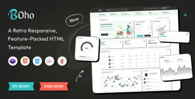 Boho - Bootstrap Admin Dashboard Template