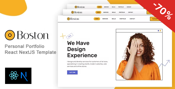 Boston - Bootstrap 5 Personal React NextJS Portfolio Boston - Bootstrap 5 Personal React NextJS Portfolio
