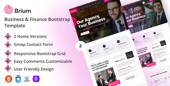 Brium - Corporate & Finance HTML Template Brium - Corporate & Finance HTML Template