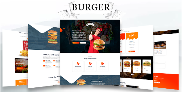 Burger - Restaurant food html landing page Burger - Restaurant food html landing page