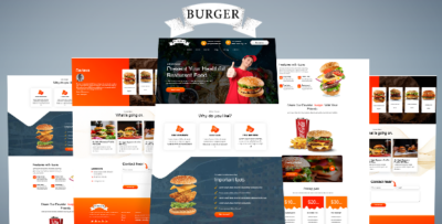 Burger -Unbounce Landing page