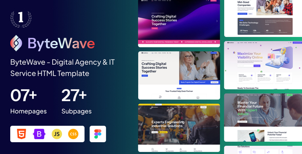 ByteWave - Digital Agency & IT Service HTML Template ByteWave - Digital Agency & IT Service HTML Template