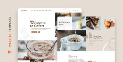 Cafert - Cafe and Restaurant Website Template