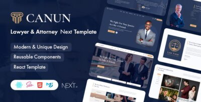 Canun - Lawyer and Attorney Next Js Template