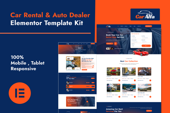 CarAlfa - Car Rental & Dealer Elementor Pro Template Kit CarAlfa - Car Rental & Dealer Elementor Pro Template Kit