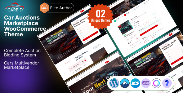 Carbid – Car Auctions Marketplace WooCommerce Theme Carbid – Car Auctions Marketplace WooCommerce Theme