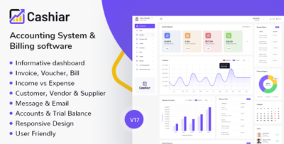 Cashier - Angular Accounting Admin Template