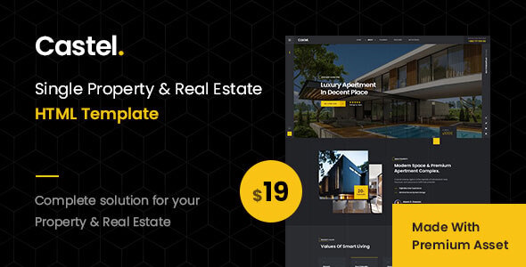 Castel - Single Property & Real Estate HTML Template Castel - Single Property & Real Estate HTML Template