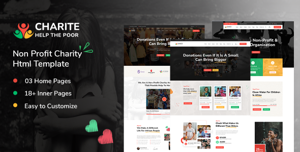 Charite - Non-Profit Charity HTML Template Charite - Non-Profit Charity HTML Template