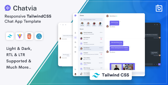 Chatvia - Tailwind CSS Chat App Template Chatvia - Tailwind CSS Chat App Template