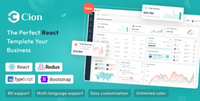 Cion - React JS Admin Dashboard Template