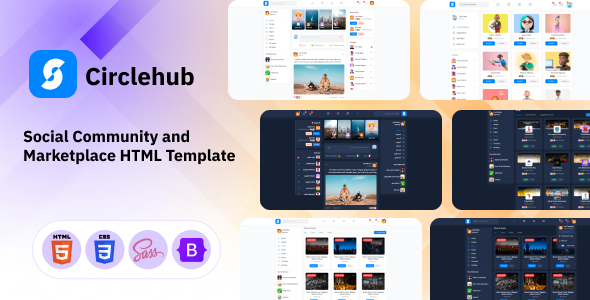Circlehub - Social Community and Marketplace HTML Template Circlehub - Social Community and Marketplace HTML Template
