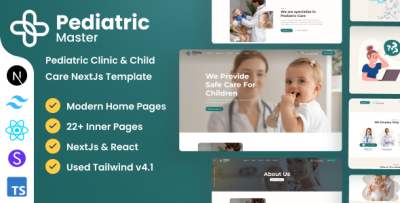 ClinicMaster - Pediatrics & Child Care Next Js Template