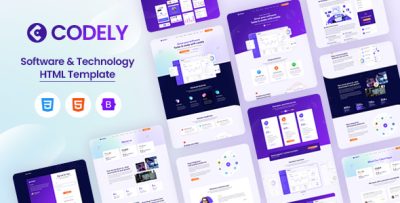 CODELY - Software & Technology Landing Page HTML Template