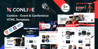 Conlive - Event & Conference HTML Template