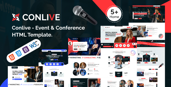 Conlive – Event & Conference HTML Template Conlive – Event & Conference HTML Template