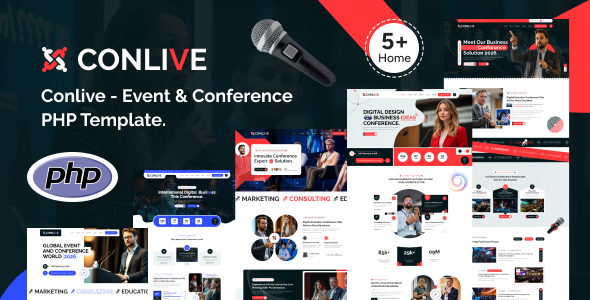 Conlive – Event & Conference PHP Template Conlive – Event & Conference PHP Template