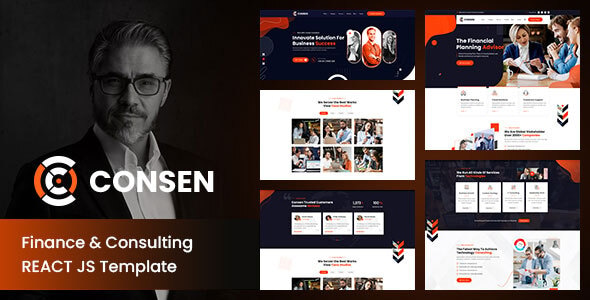 Consen – Finance and Consulting React JS Template. Consen – Finance and Consulting React JS Template.