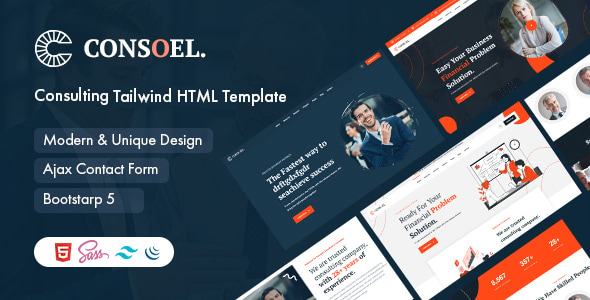 Consoel - Tailwind CSS Consulting Business HTML5 Template Consoel - Tailwind CSS Consulting Business HTML5 Template