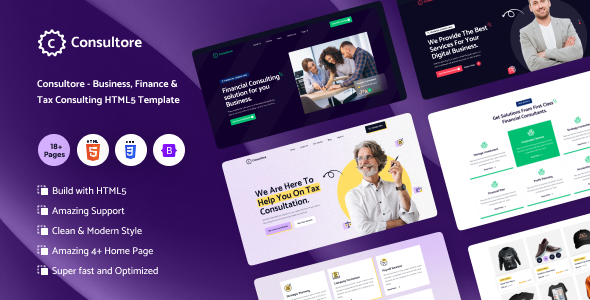 Consultore - Business, Finance & Tax Consulting HTML Template Consultore - Business, Finance & Tax Consulting HTML Template