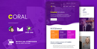Coral - Responsive Email for Agencies, Startups & Creative Teams