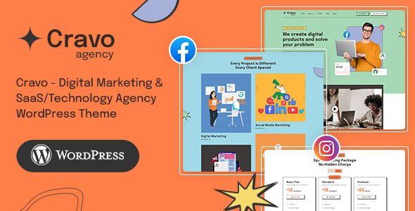 Cravo - Ultimate WordPress Theme for Startup, SaaS & Digital Agency Cravo - Ultimate WordPress Theme for Startup, SaaS & Digital Agency