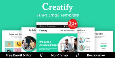 Creatify Agency - Multipurpose Responsive Email Template