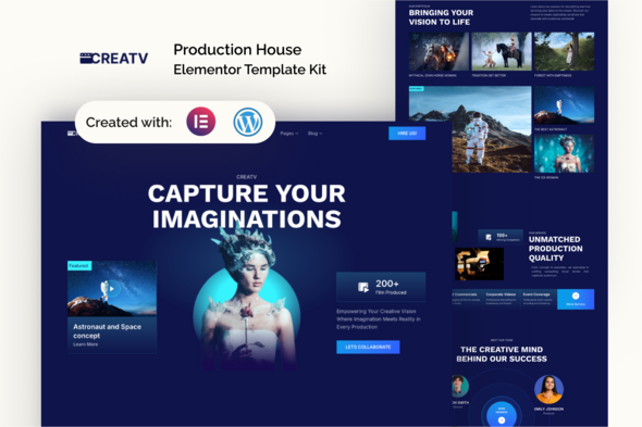 Creativi - Production House Elementor Template Kit Creativi - Production House Elementor Template Kit