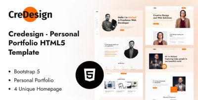 CreDesign - Personal Portfolio Template