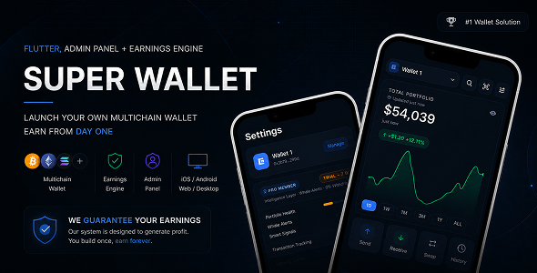 Crypto Wallet - Flutter App with Admin Panel Crypto Wallet - Flutter App with Admin Panel