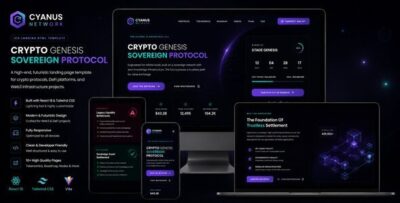 Cyanus Crypto - ICO Landing React Template
