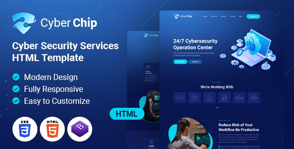CyberChip Web Security | HTML Template CyberChip Web Security | HTML Template