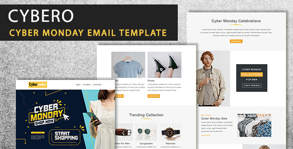 Cybero - Cyber Monday Email Newsletter Template Cybero - Cyber Monday Email Newsletter Template