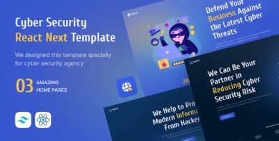 Cycure - Cyber Security Services React Next js Template