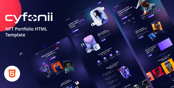 Cyfonii - NFT Portfolio HTML Template Cyfonii - NFT Portfolio HTML Template
