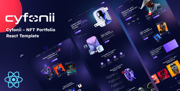 Cyfonii - NFT Portfolio React Template Cyfonii - NFT Portfolio React Template